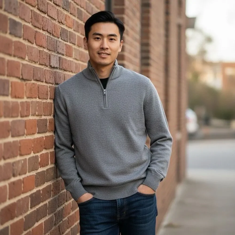 J Crew Gray Sweater Men’s Small